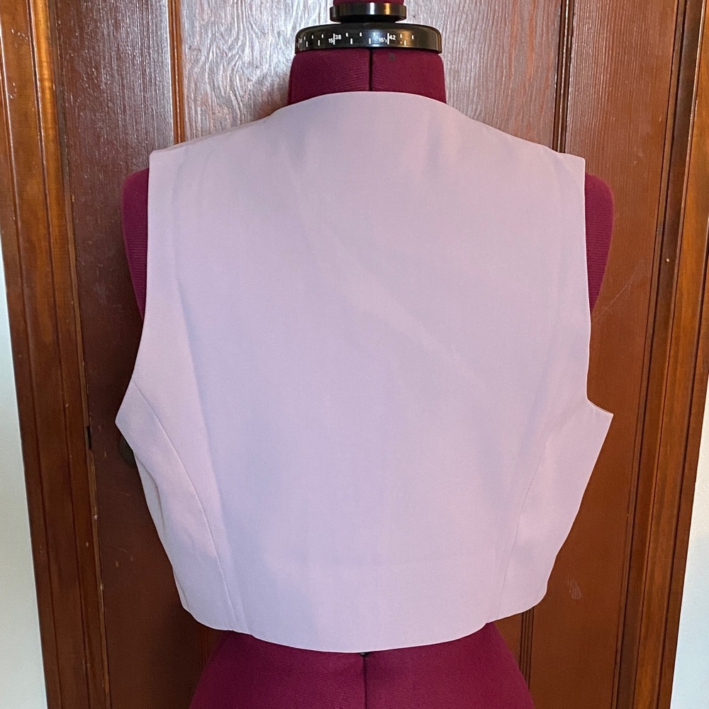 Lavender Buttoned Vest - Picture 2 of 4